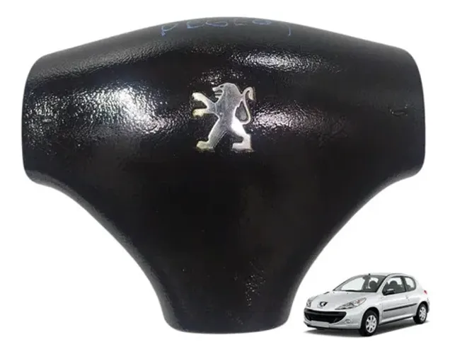 Capa Volante Buzina Peugeot 206 2000/2008 1.4 *7 Preto