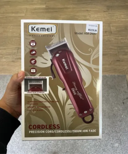 Máquina De Corta Cabelo KM-2600 KEMEI