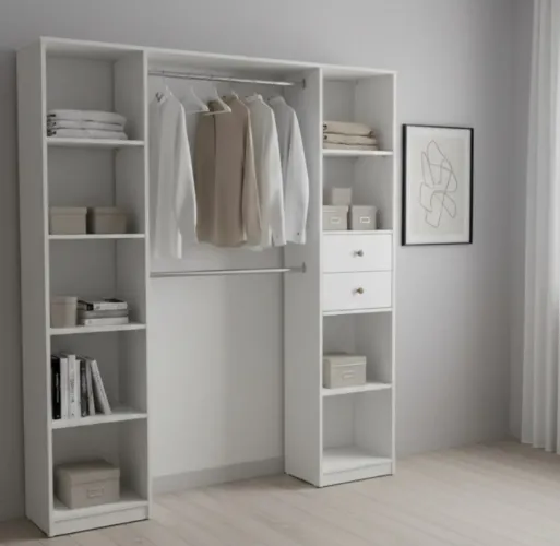 Closet em mdf 2 torres e gavetas