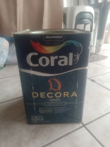 Tinta  Coral Decora 18 litros Cor Palha 