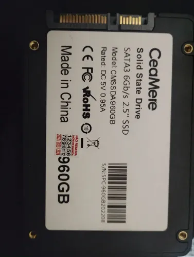 Ssd 960gbs ceamare saúde 100%