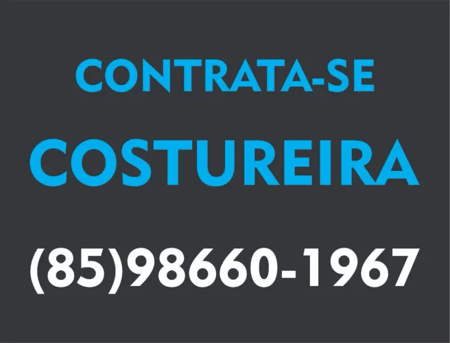 Contrata-se Costureira