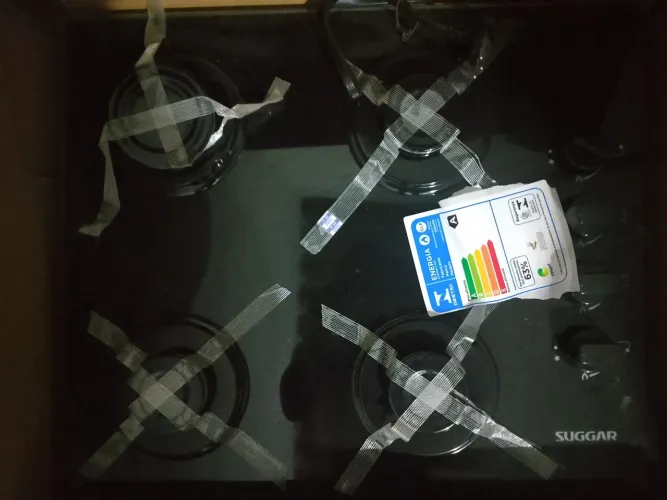 Vendo fogão Cooktop 4 boca muito novo na caixa nunca foi usado 