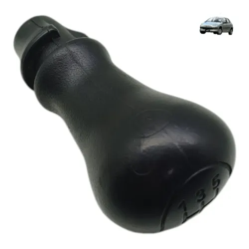 Manopla Alavanca Câmbio Peugeot 206 207 2007 2008 2009 2010 Preto