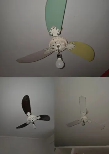 3 ventilador de teto funcionando perfeitamente