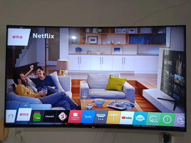 Smart TV LG Super UHD Curva 65" 4K 3D - Modelo 65UG8700 - Kit Completo