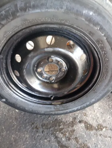 01roda montada c/ pneu novo, vl 500.
