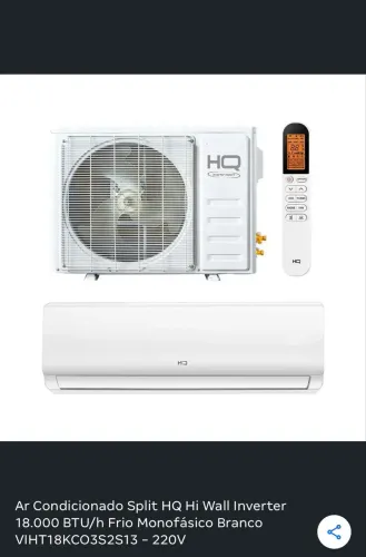 Ar condicionado HQ 18000btus inverter