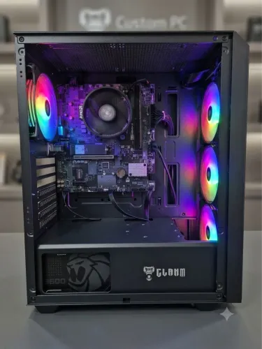 PC Gamer Ryzen 5 7600X + B840M 8GB de Ram SSDNVMeM.2 256GB + Fonte 600W | Plataforma AM5