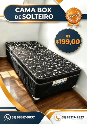 Cama box solteiro