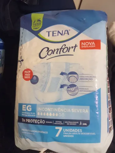 2 pacotes de fralda tena Eg
