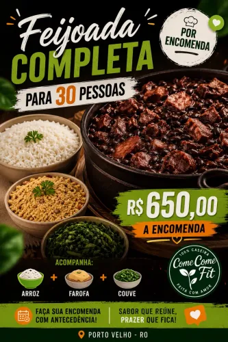 FEIJOADA COMPLETA PARA 30 PESSOAS
