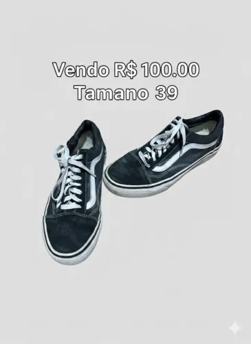 Tênis Vans Preto usado, ótimo preço 
