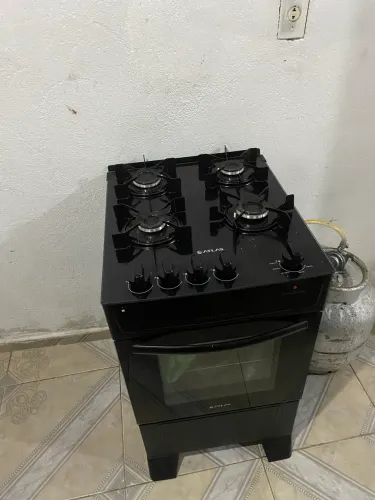 Fogão Atlas Monaco Top Glass 4 Bocas - Preto - Ótimo Estado