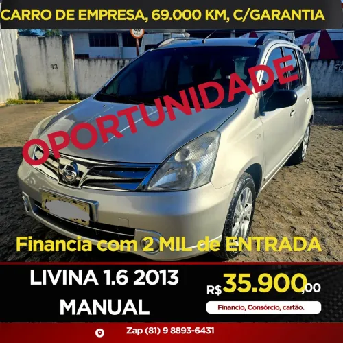 Nissan Livina S 1.6 16V Flex Fuel Mec. 2013