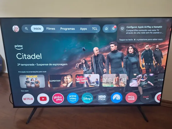 TV TCL 50' QLED 4K por 1.900