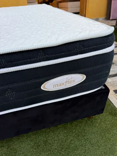 Colchão KING MAXFLEX SEMINOVO COMPLETO - Entrega GRÁTIS 