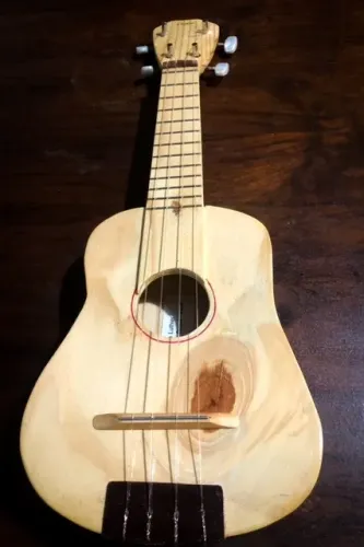 Ukulele padrão soprano de Eddie luthier- linha ecológica