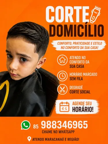 Corte á domicílio sem fila
