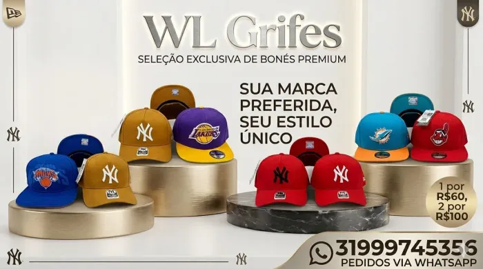 Bonés Premium Novos