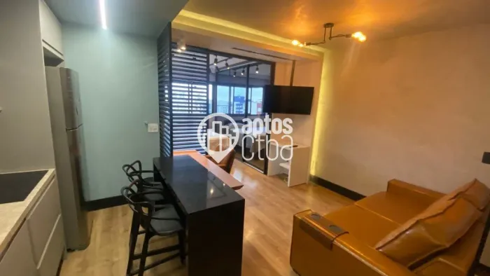 Apartamento para locação, mobiliado, no Res. IGLOO, 01 dormitório, Água Verde - Curitiba/P