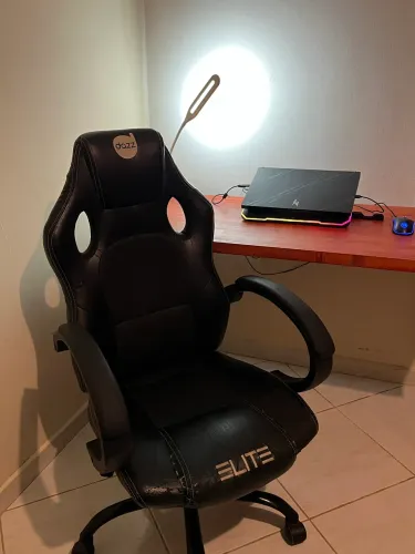 Cadeira Gamer Dazz Elite Preta Setup Gamer Confortável