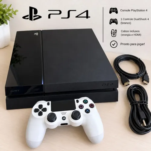 Play Station 4 muito conservado