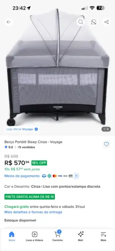 Berço Portátil Voyage Sleep