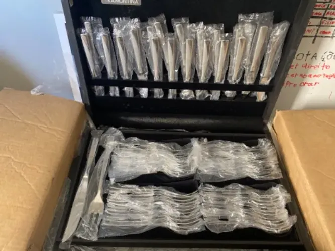 Conjunto de 130 talheres Tramontina inox linha Las Vegas