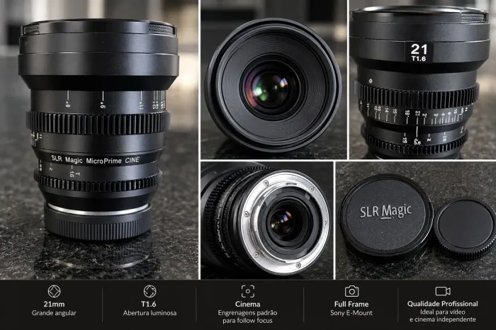 Lente SLR Magic MicroPrime CINE 21mm T1.6 Sony E-Mount