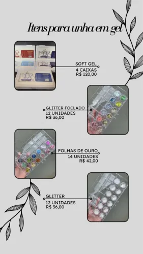 Itens para esmaltação em gel 