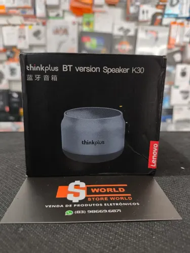 Caixinha de Som Bluetooth Lenovo K30 - Pronta entrega. Loja Store World