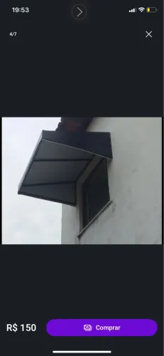 Toldo de ferro ( troco ou vendo)