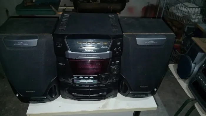 Mini system panasonic para conserto