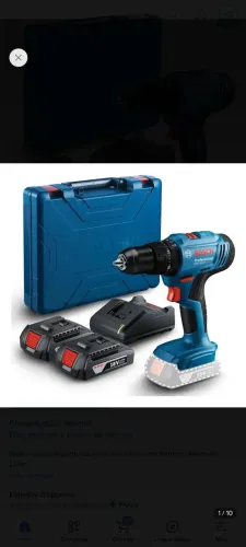 Vendo parafusadeira Bosch com 2 baterias, nova lacrada.