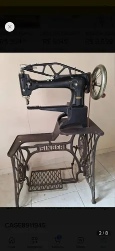 Máquina de costura de sapateiro usada