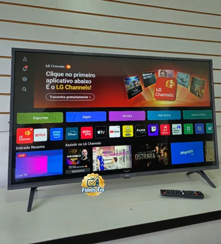 SMART TV LG 43 POLEGADAS COMPLETA CONTROLE E PEZINHO