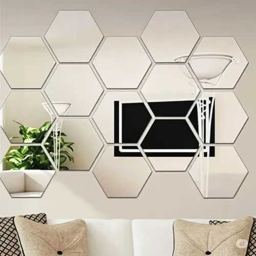 Kit Espelho Hexagonal