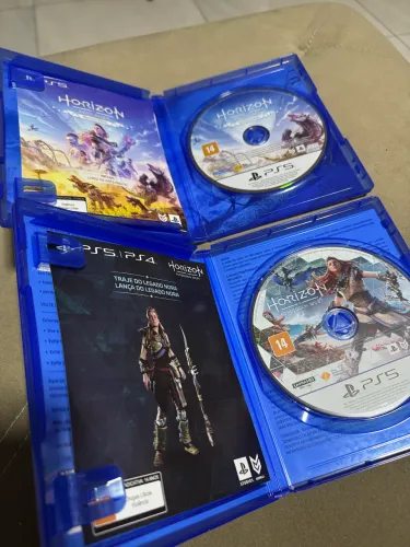 Horizon zero dawn e Horizon forbidden west. 2 jogos PS5
