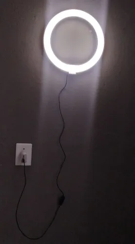 Ring Light LED 12" (30 cm) USB - Funcionando Perfeitamente<br>