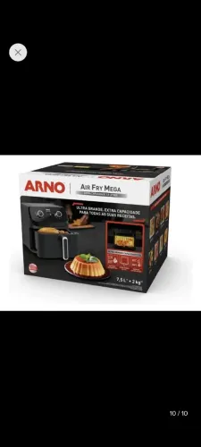 Air fryer Arno preta mega 7,5 Litros nova