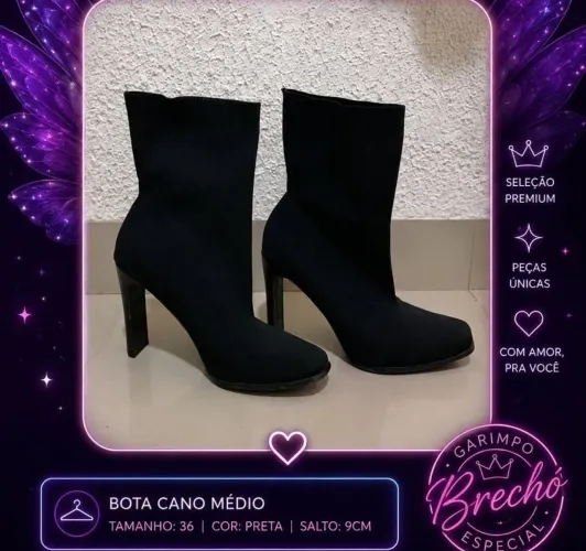 Bota cano médio 