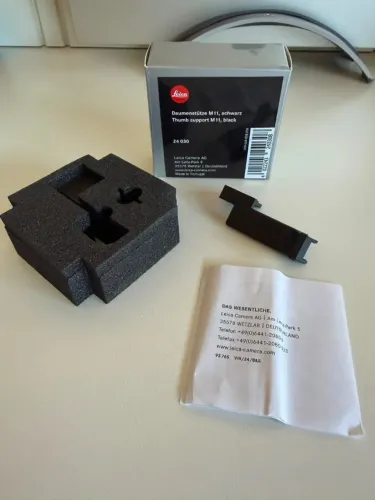 Apoio de Polegar (Thumb Support) Original Leica M11 Preto - Mod. 24030 Na Caixa