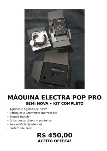 Electra Pop Pro + Kit de Acessórios - Semi Nova R$ 300,00