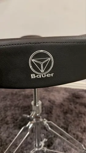 Banco De Bateria Grande Reforçado Selim Preto Bauer Bab40