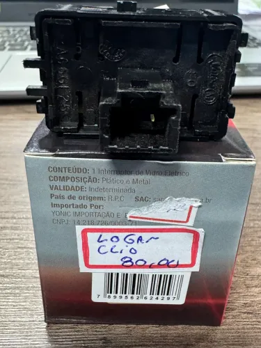 Botão novo para vidros elétricos para Clio e Logan na oferta só 50,00