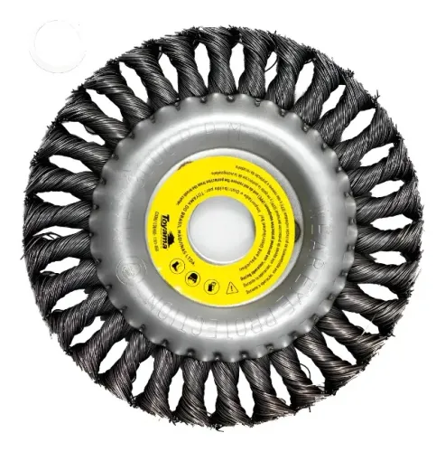 Escova de aço rotativa para roçadeira 150mm ( Duraline )