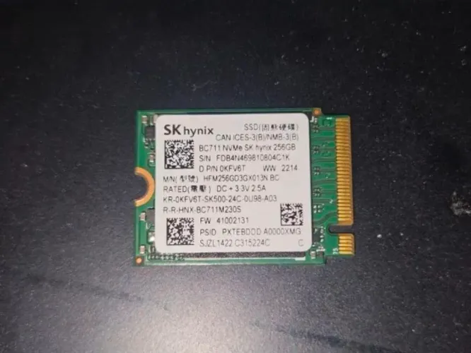 SSD nvme m2 hynx 256gb