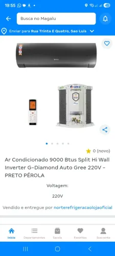 Ar-condicionado Gree inverter 9000 btus