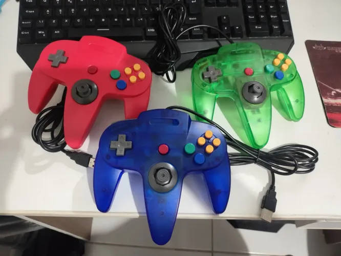 Controle Joystick Nintendo 64 USB PC